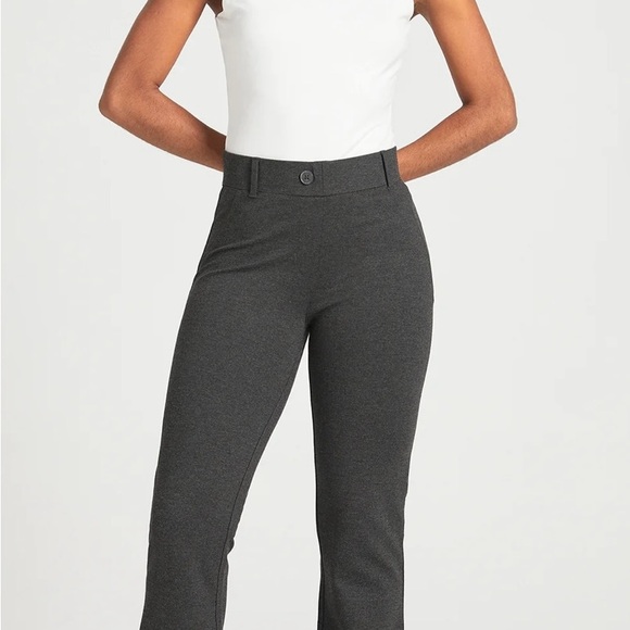 Betabrand Charcoal Flare Pants - Picture 1 of 8